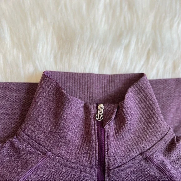 Lululemon 🍋Light Purple Half Zip Pullover size 6 - Picture 8 of 12
